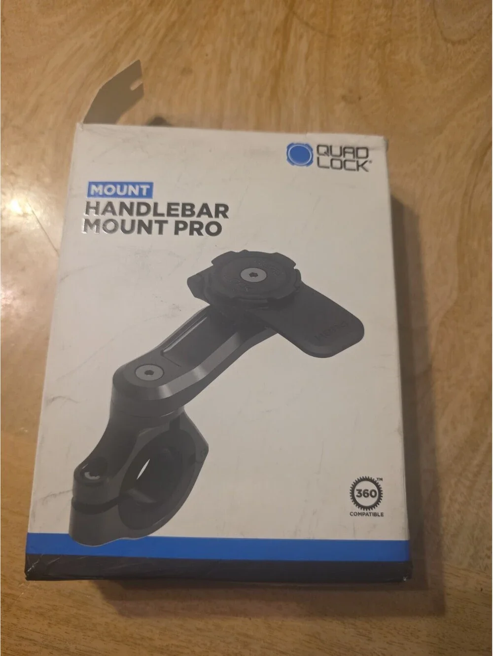 Quad Lock Motorcycle Handlebar Mount Pro New But Box Is Damaged